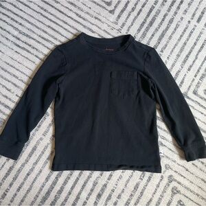 Tommy Bahama Toddler Boys Black Long Sleeve Tee with Pocket Size XS(4)